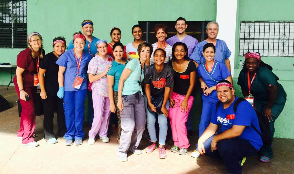 The staff of Overland Park Family Dental on a mission trip in the Dominican Republic