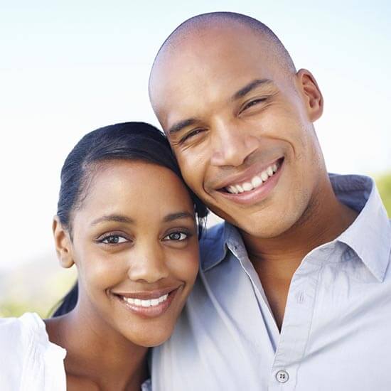 smiling couple