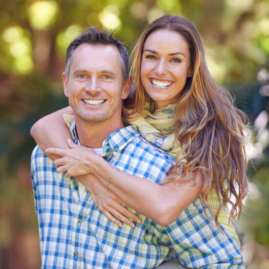 smiling couple