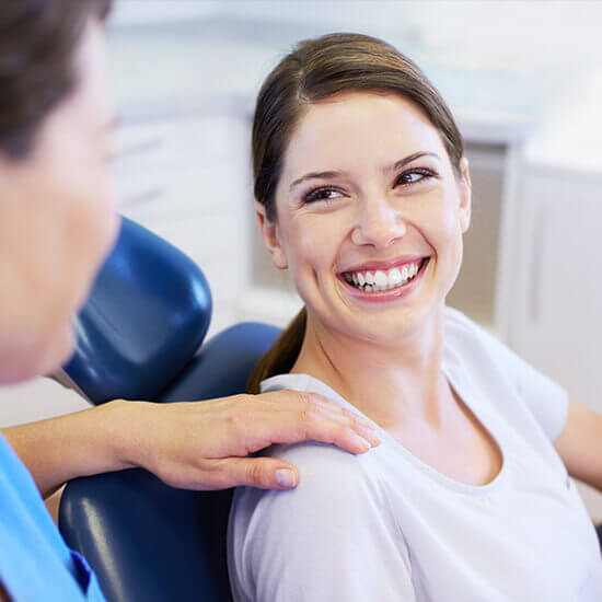 woman at the dentist